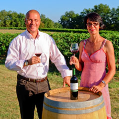 Les propriétaires du domaine Chateau Rolin Haut Briand